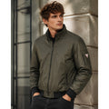 Guess Quilt Lined Full Zip Jacket in Olive Green Black — Size XL // Preowned