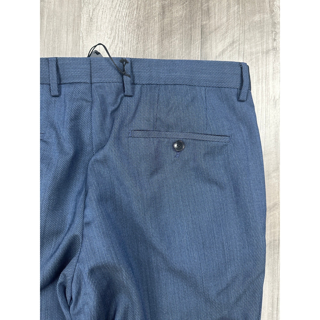 BOSS Hugo Boss Genius5 Slim Fit Wool Dress Pants in Open Blue, Navy — Size 34R