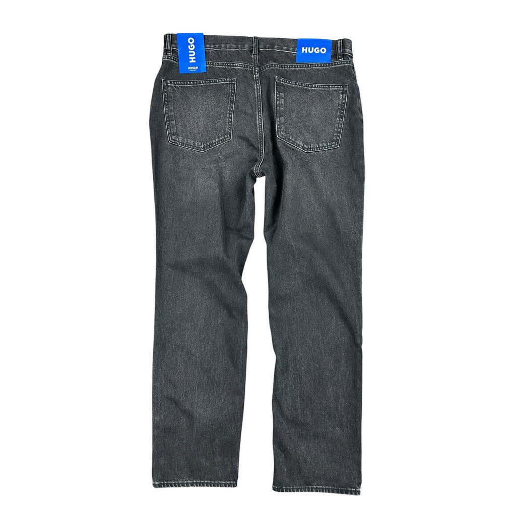 HUGO Jonah Regular Straight Jeans in Black — Size 36x32
