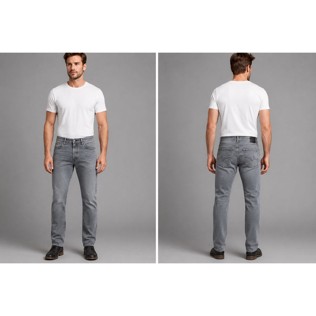 AG Adriano Goldschmied Tellis Modern Slim Jeans in Strayhorn Gray — Size 38 // Preowned