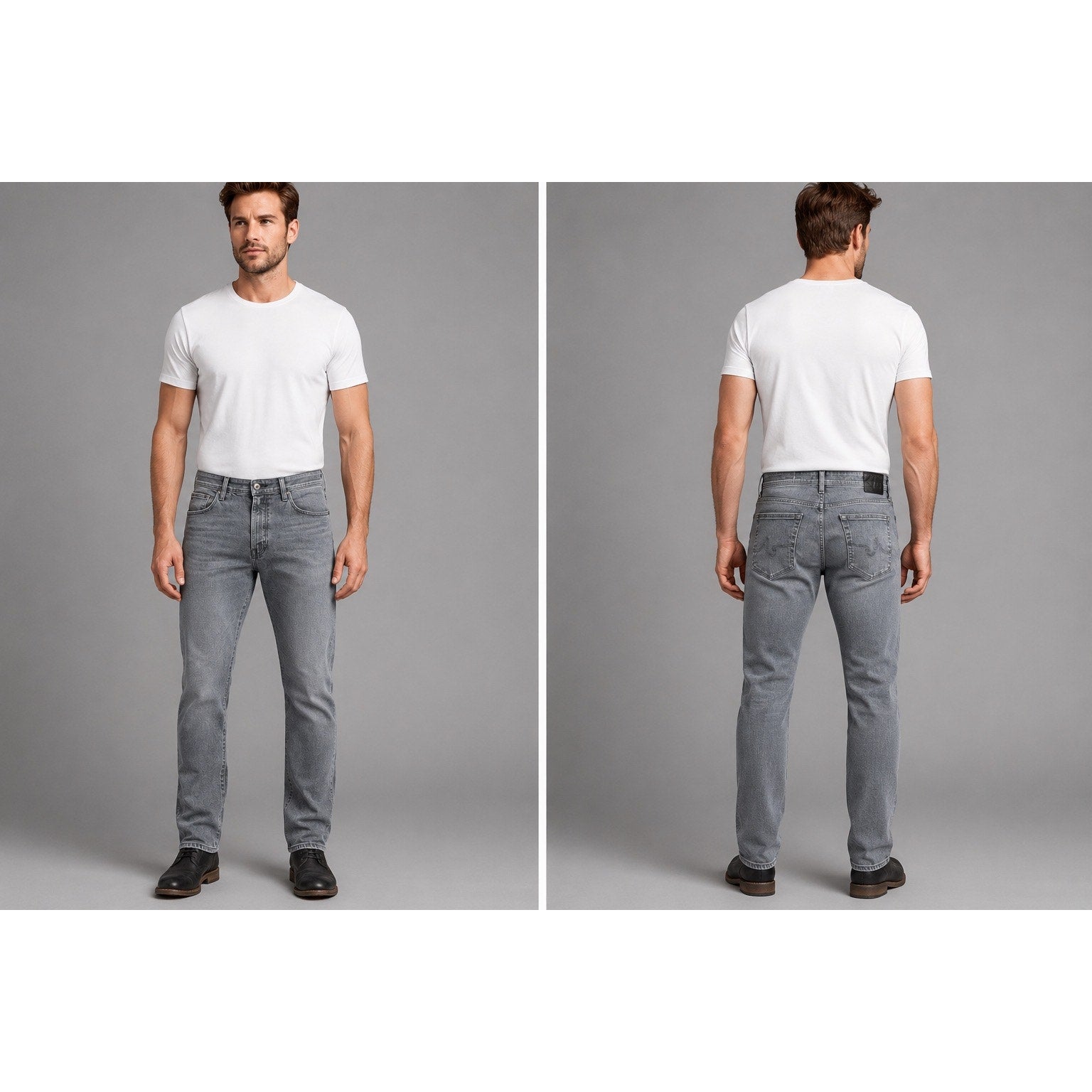 AG Adriano Goldschmied Tellis Modern Slim Jeans in Strayhorn Gray — Size 38 // Preowned