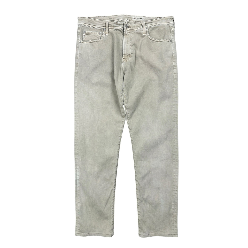 AG Adriano Goldschmied AG-ED Denim Tellis Modern Slim Jeans in Beige Khaki — Size 36x32 // Preowned