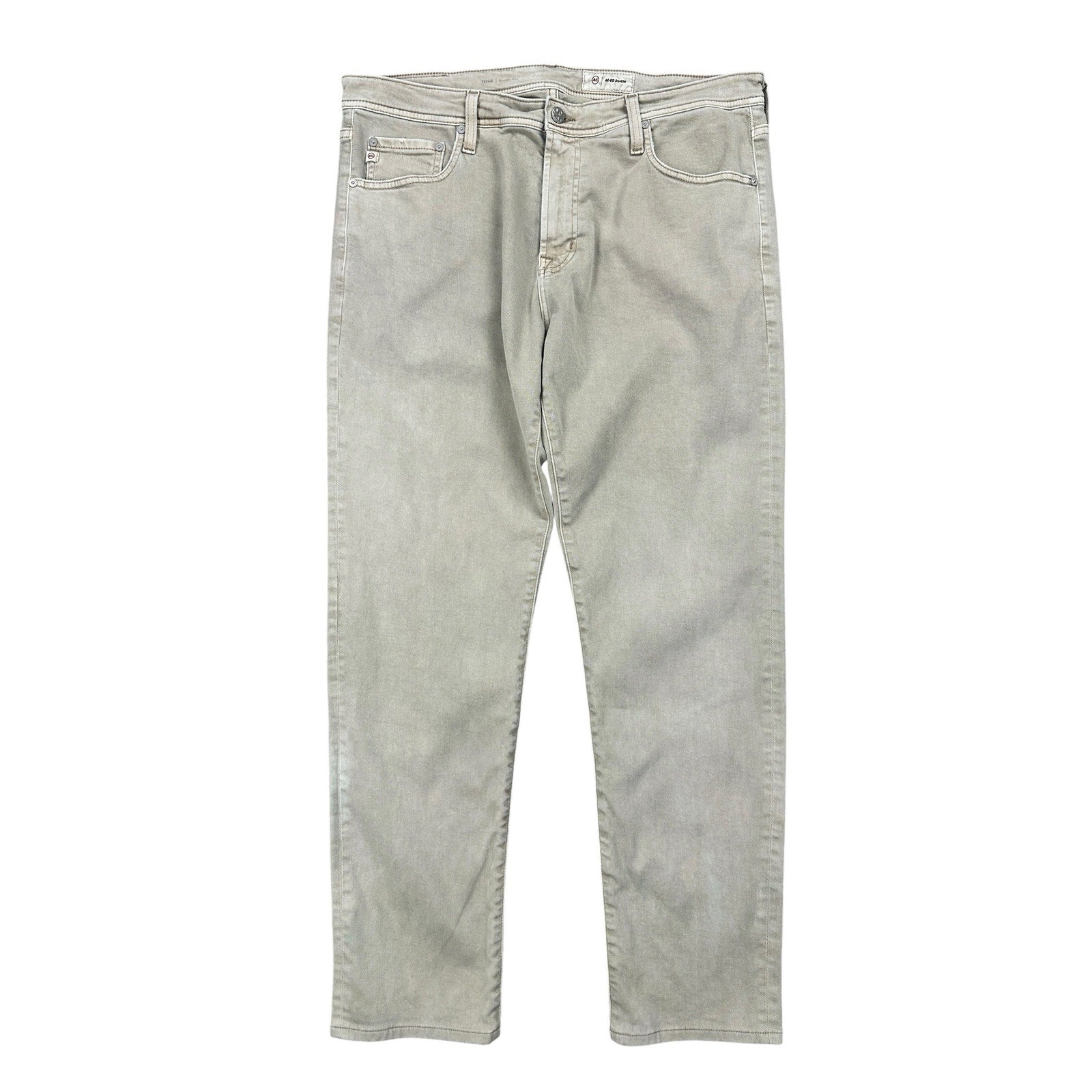 AG Adriano Goldschmied AG-ED Denim Tellis Modern Slim Jeans in Beige Khaki — Size 36x32 // Preowned