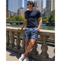 Lululemon City Downtown Print 11" Core Shorts in Navy, White, Black — Size Large // Preowned