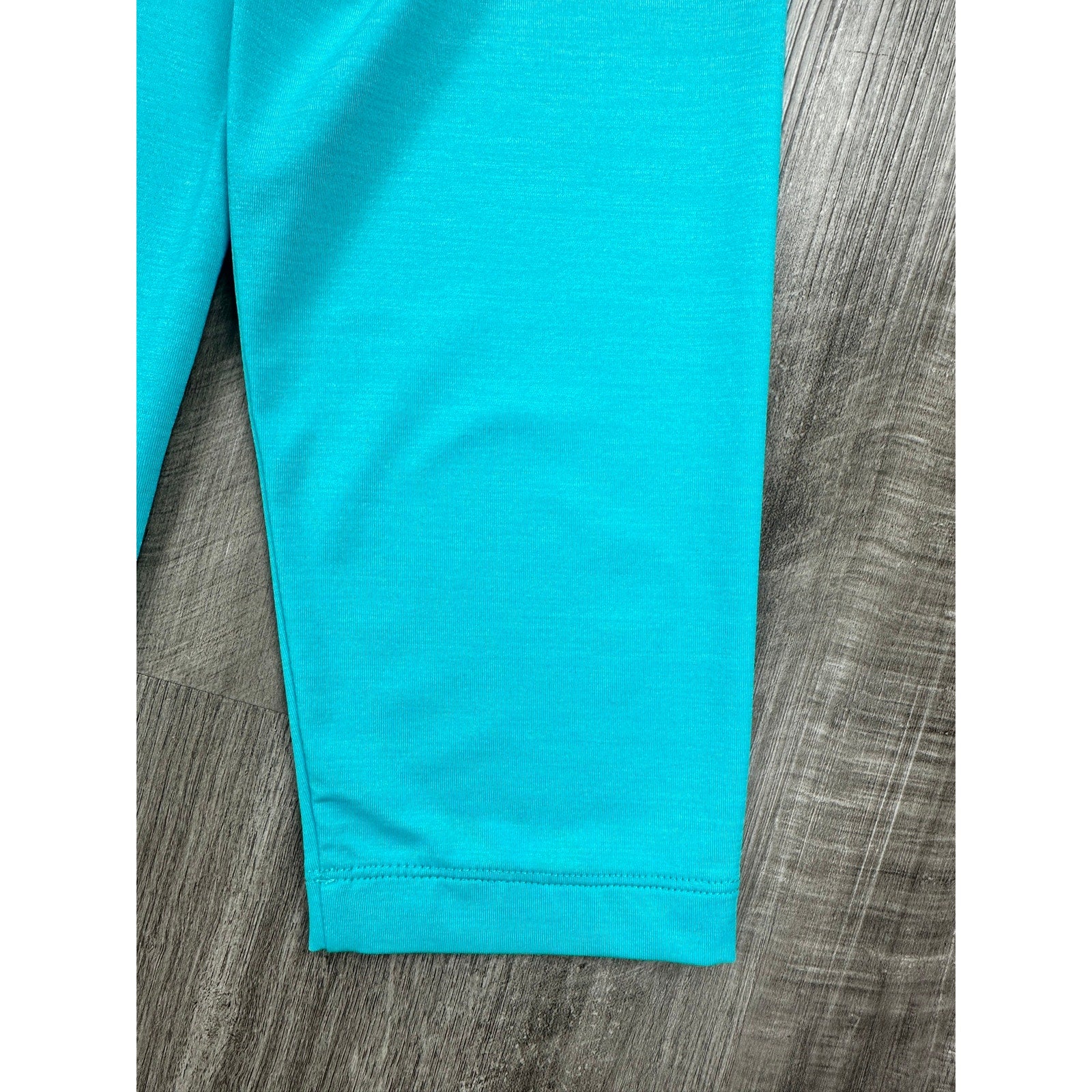 G/FORE Melange Ice Nylon Long Sleeve Polo in Siren Melange — Size Medium