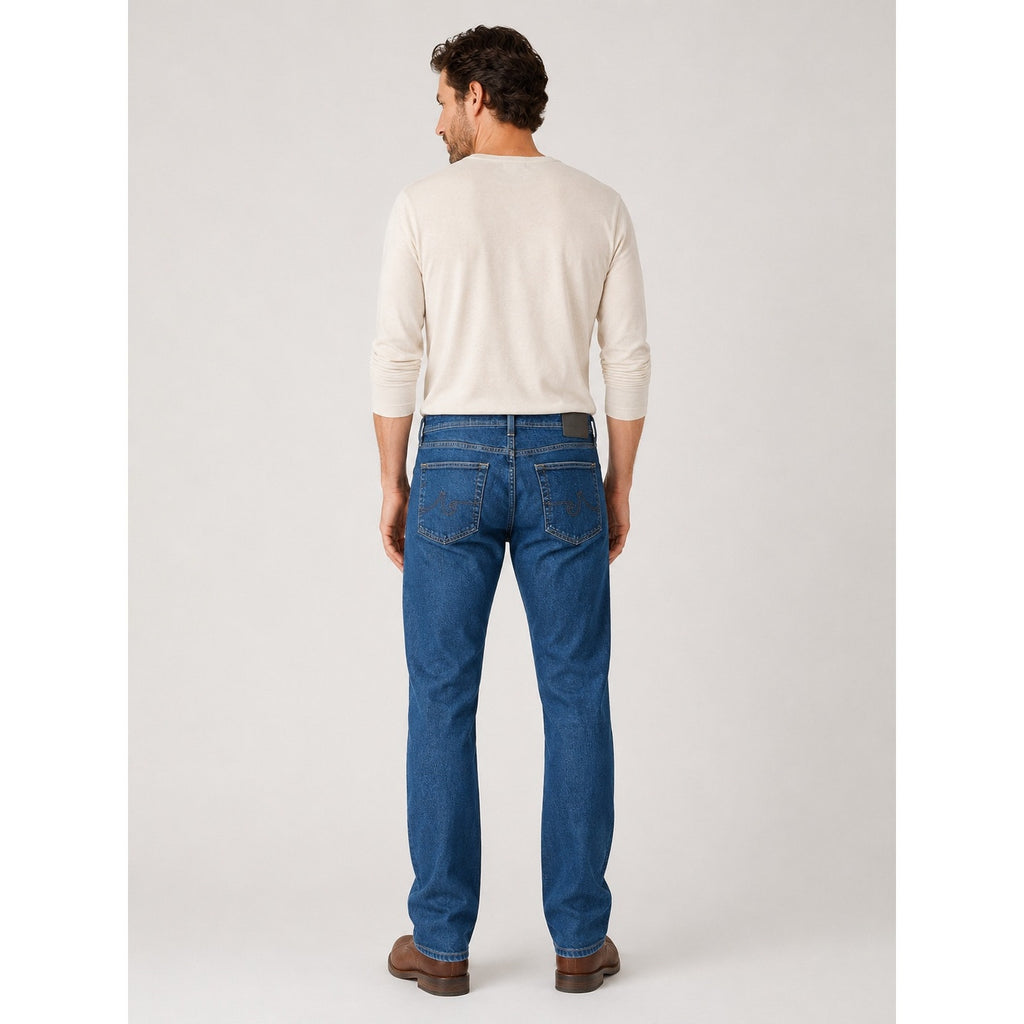 AG Adriano Goldschmied Everett Slim Straight Deep Indigo Jeans — 38x32