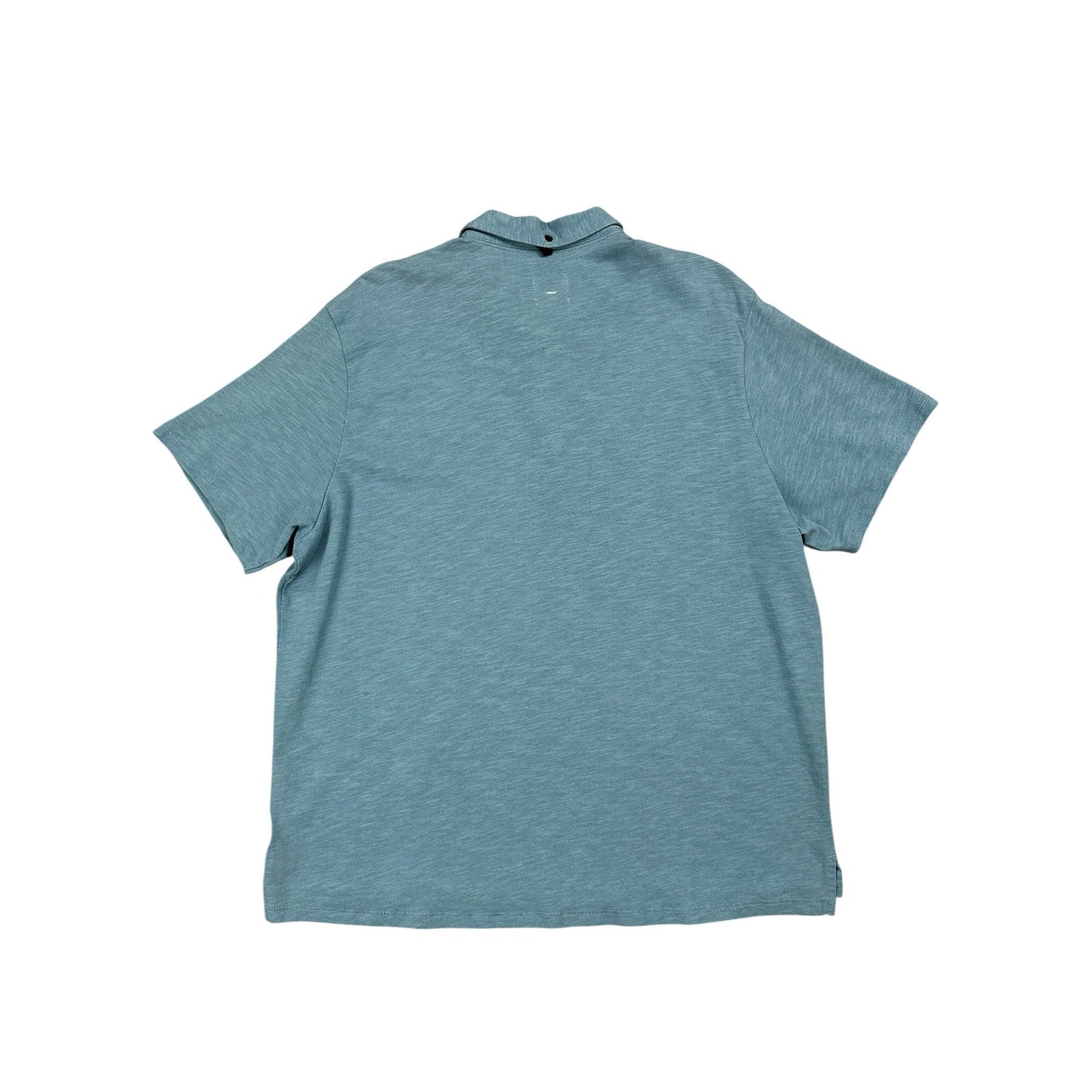 Rag & Bone Classic Slub Made in Peru Polo in Blue — Size 2XL // Preowned