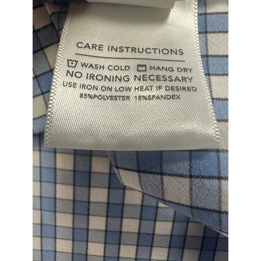 Mizzen+Main Leeward Performance Trim Fit Checkered Long Sleeve Button Down Shirt — Size 2XL // Preowned