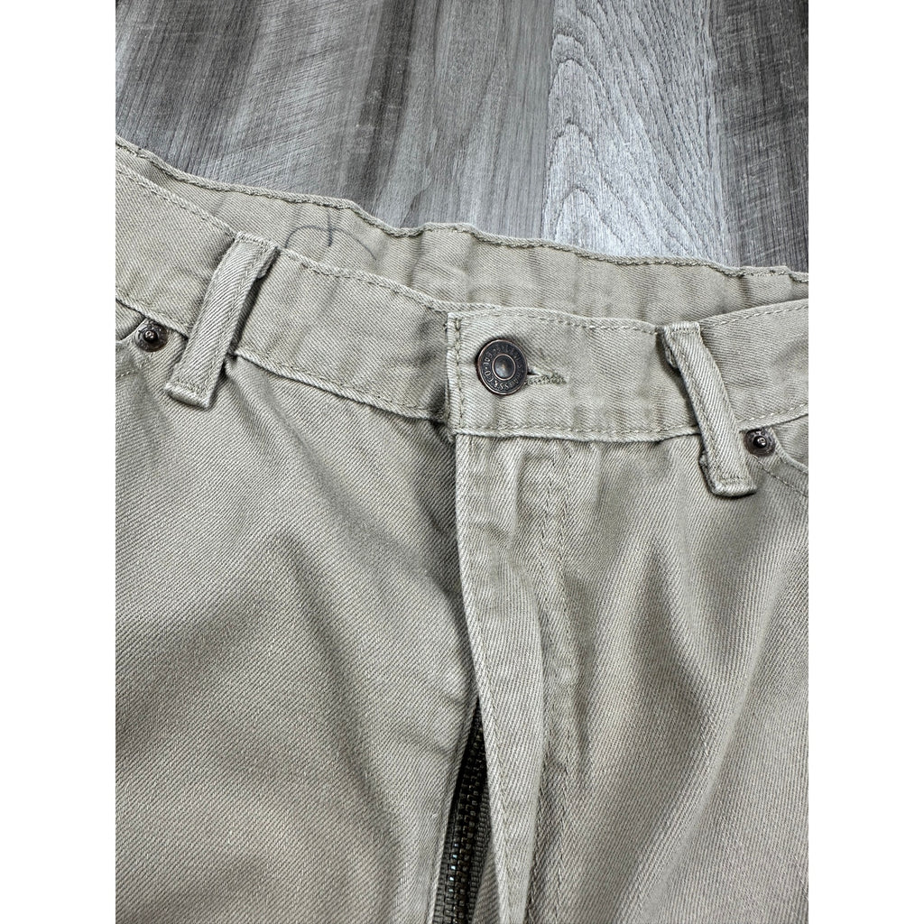Levi's Straight Leg Zip Fly Jeans in Tan — Size 40x32 // Preowned