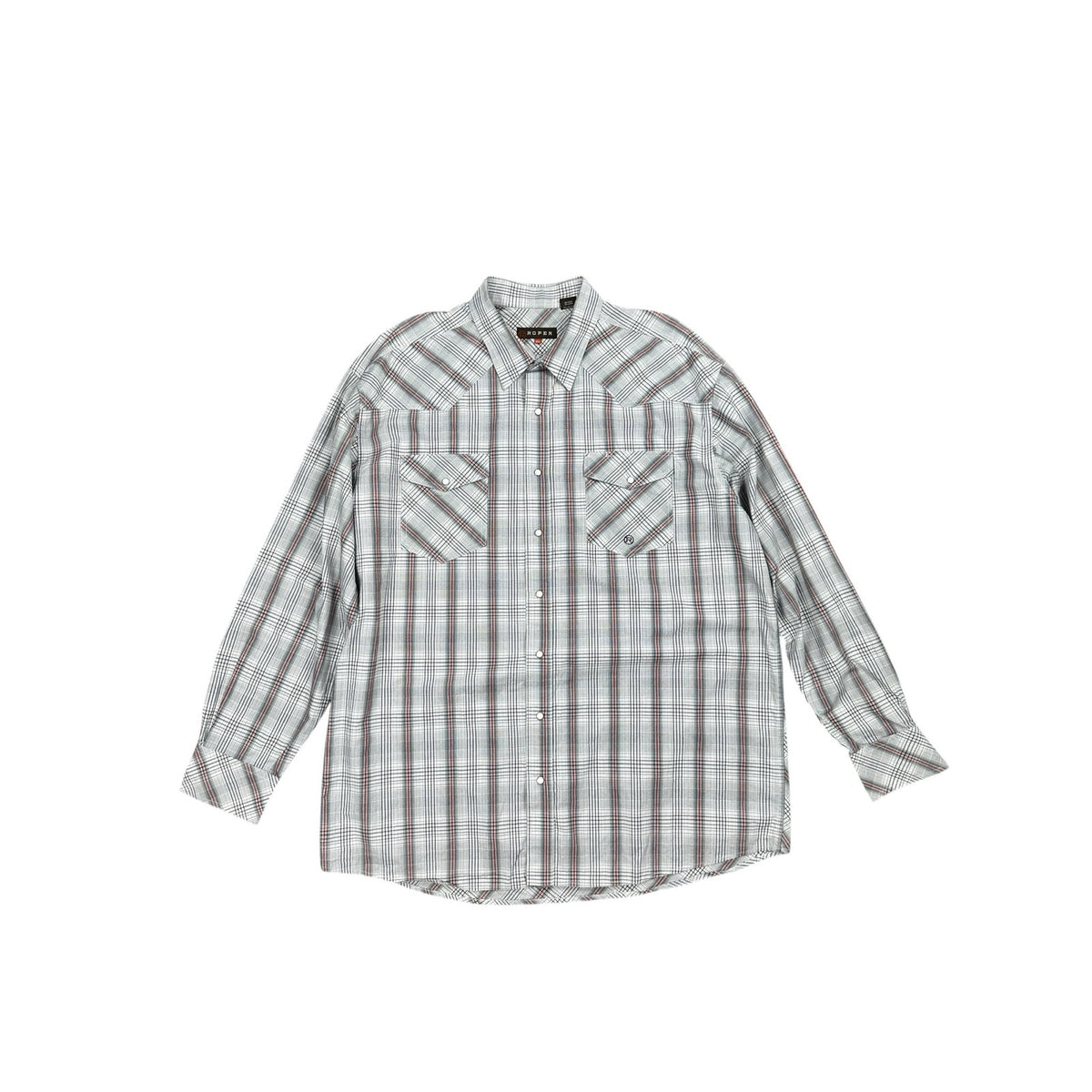 Roper Western Plaid Long Sleeve Pearl Snap Shirt — Size 2XL // Preowned