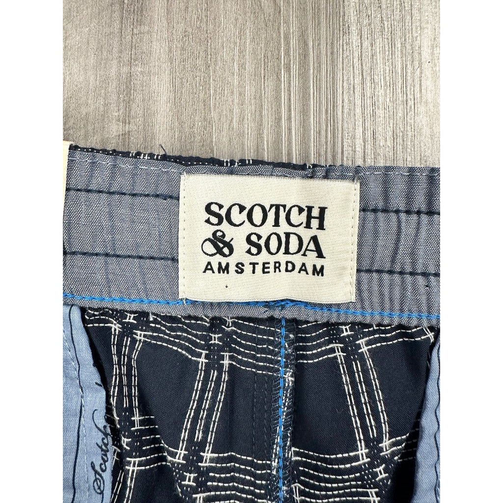 Scotch & Soda Regular Fit Elastic Sky Captain Shorts — Size Small