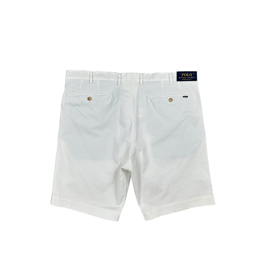 Polo Ralph Lauren Stretch Slim Fit Chino Shorts in White — Size 40