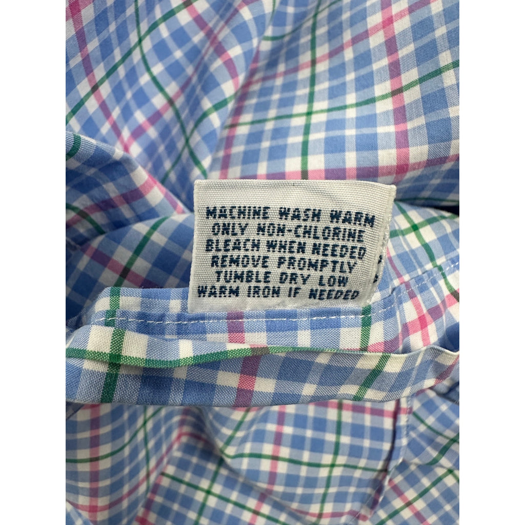 Polo Ralph Lauren Oxford Button Down Shirt in Multi-Color Plaid — Size Medium