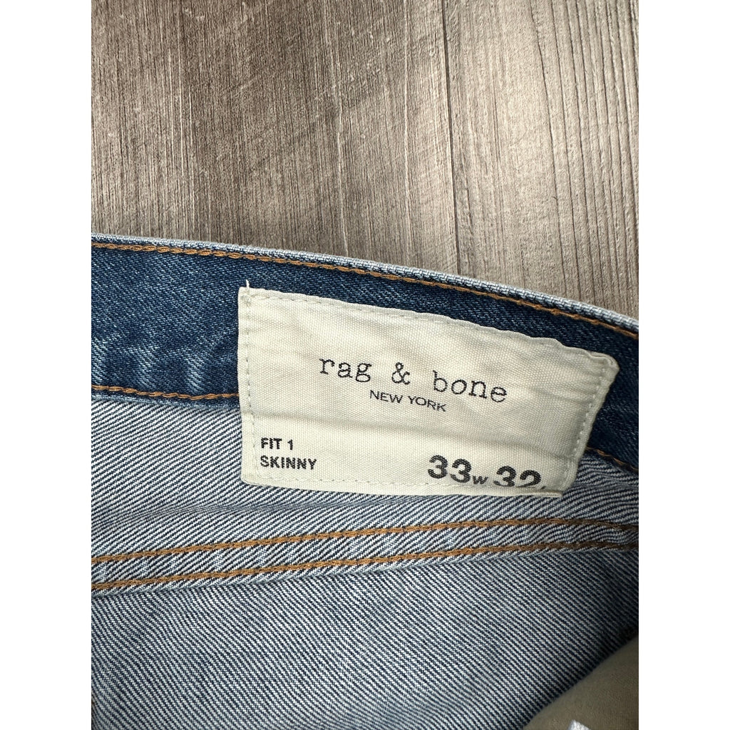 Rag & Bone Fit 1 Skinny Indigo Aero Stretch Jeans — Size 33 // Preowned