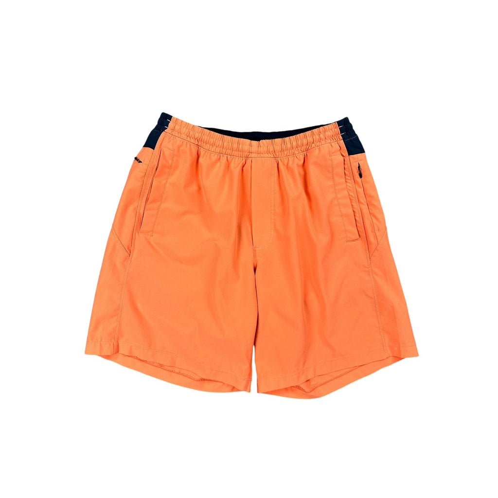 Birddogs Lined Gym Training Shorts in Peach and Navy — Size Large Extended // Preowned