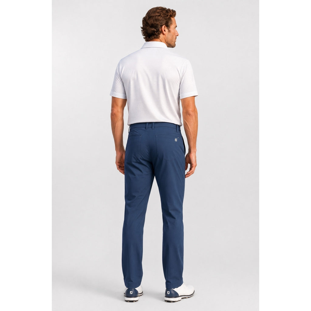 FootJoy FJ Athletic Fit 5-Pocket Performance Golf Pant in Navy — 38x32