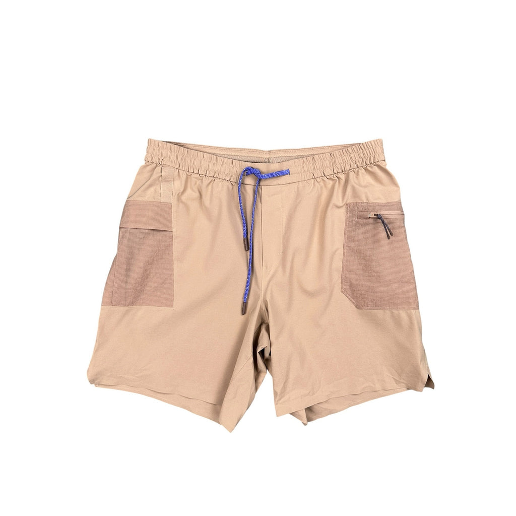 Lululemon Water Repellent 8" Hiking Shorts in Pink Clay — Size Large // Preowned