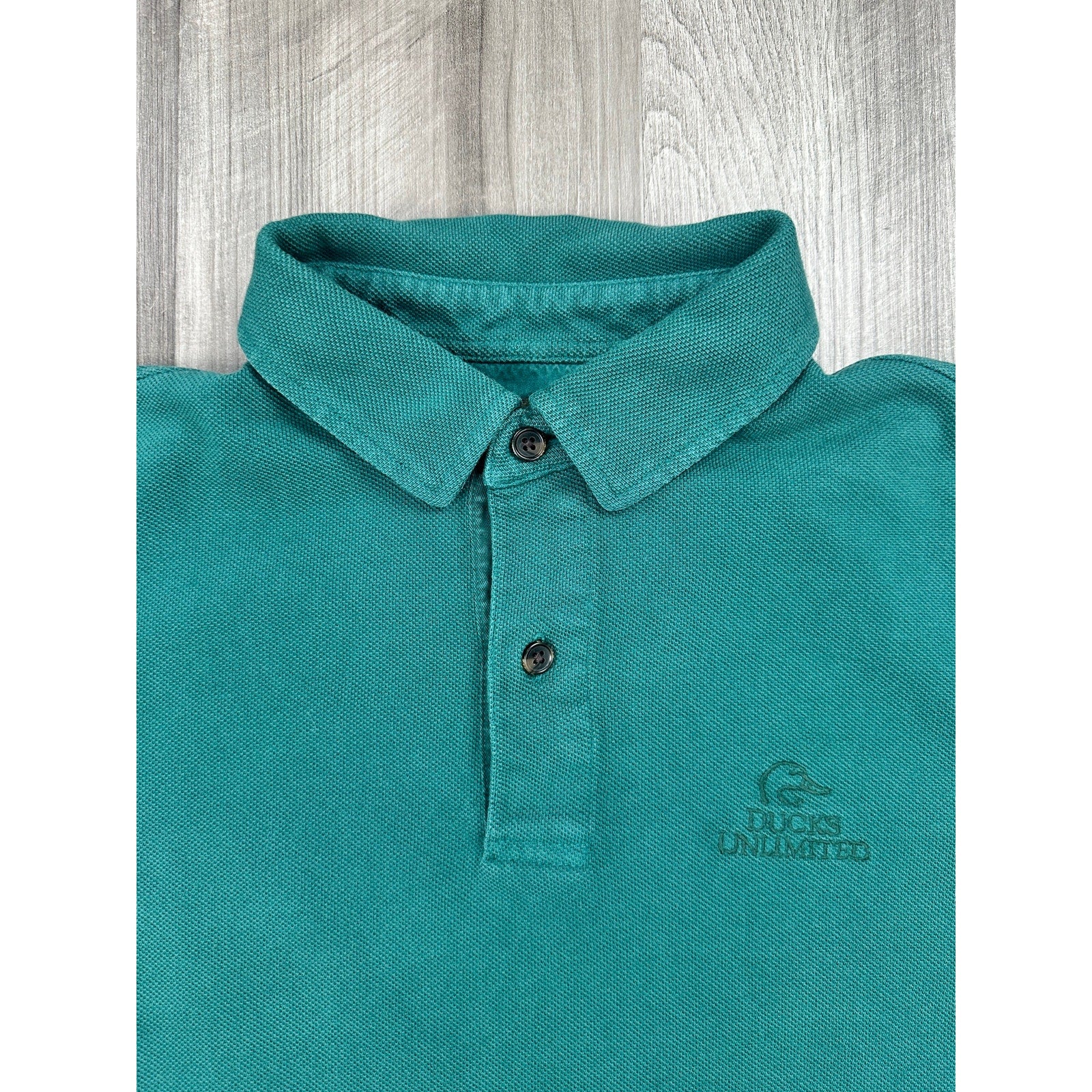Filson x Ducks Unlimited Salt Marsh Mesh Knit Polo in Salt Marsh Green — Size Small // Preowned