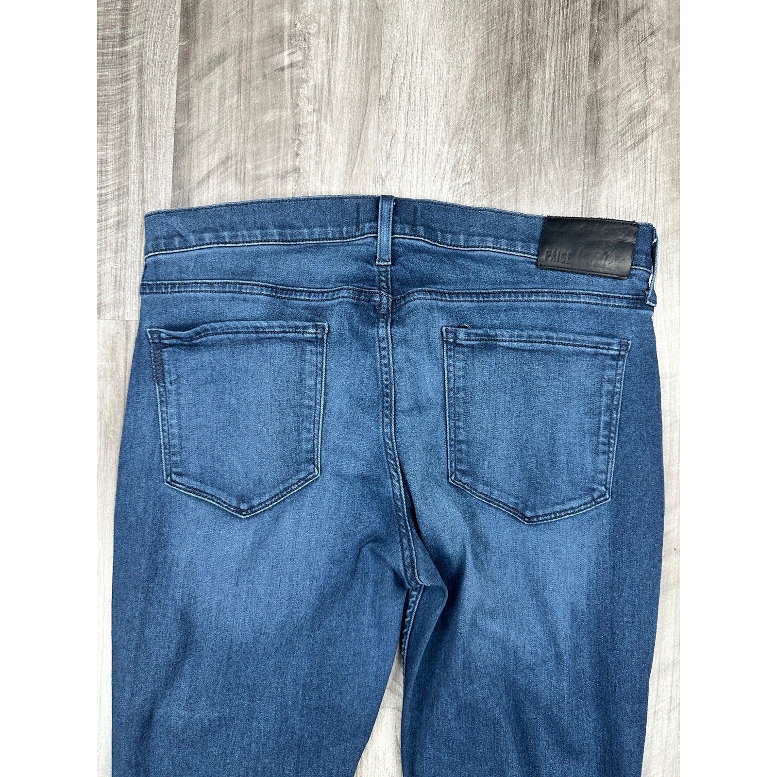 Paige Federal Slim Straight Jeans in Doncaster Blue — Size 33 // Preowned
