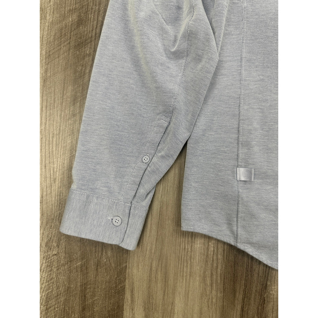 Lululemon Commission Long Sleeve Pocket Shirt in Light Gray — Size XL // Preowned