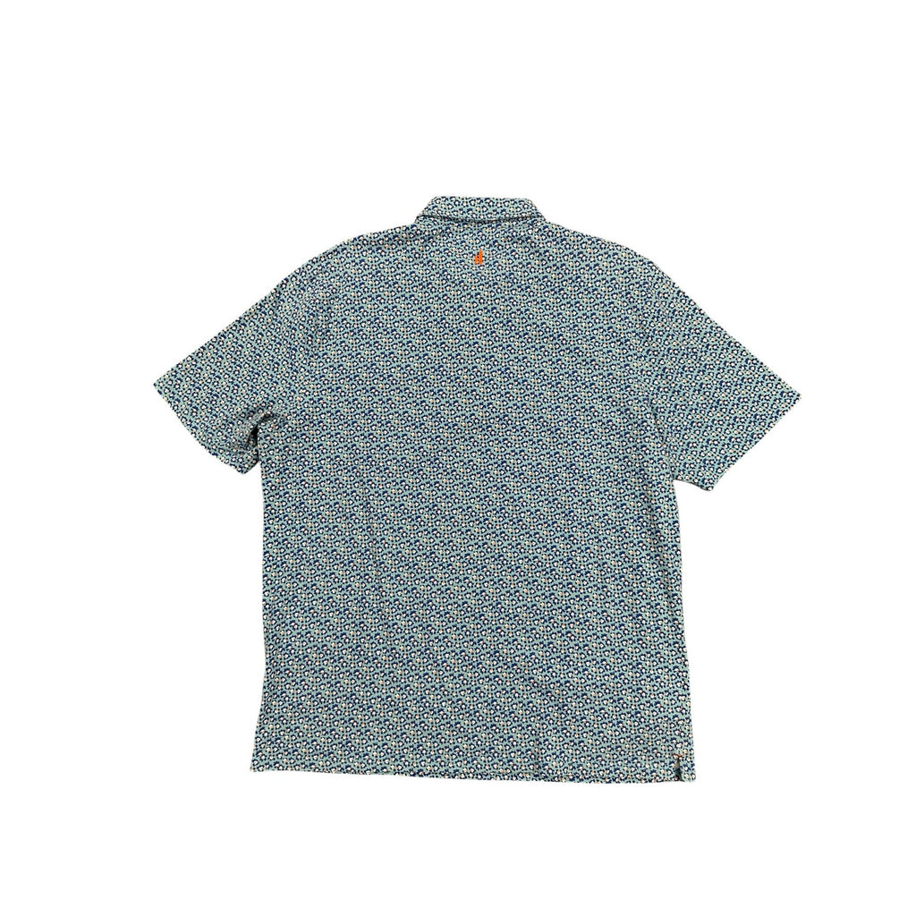 Johnnie-O Cannon Hangin' Out Polo in Barbados Blue — Size XL // Preowned