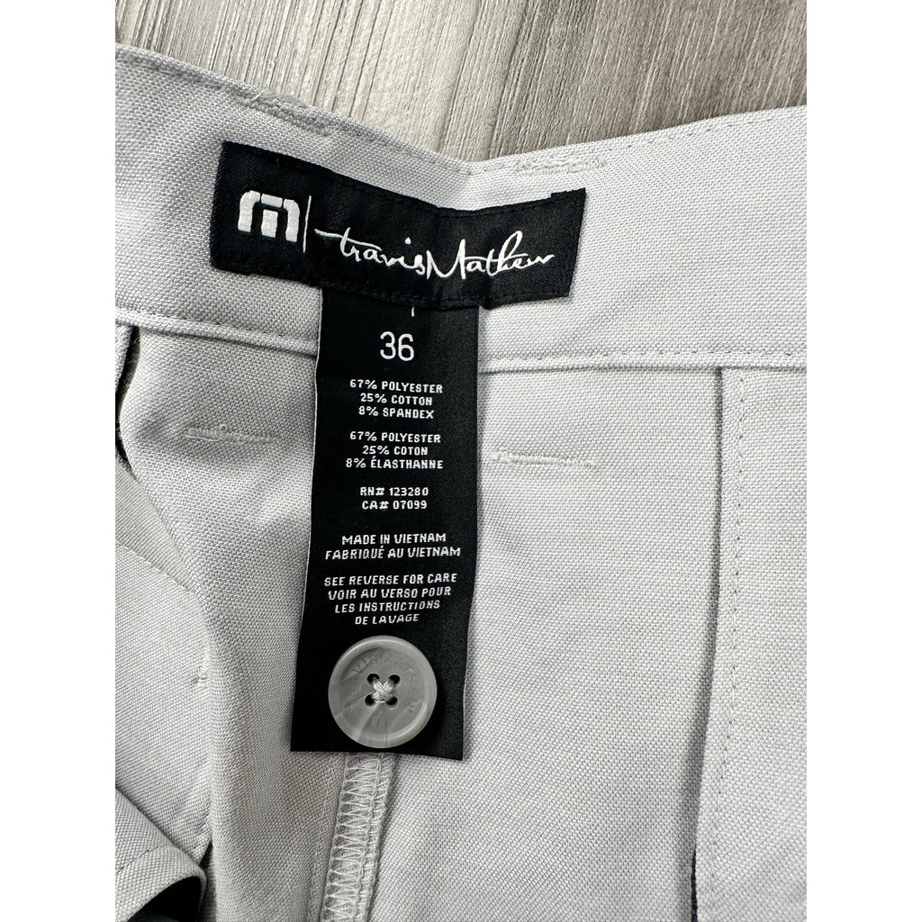 Travis Mathew Resort to This Palms Golf Shorts in Heather Microchip — Size 36