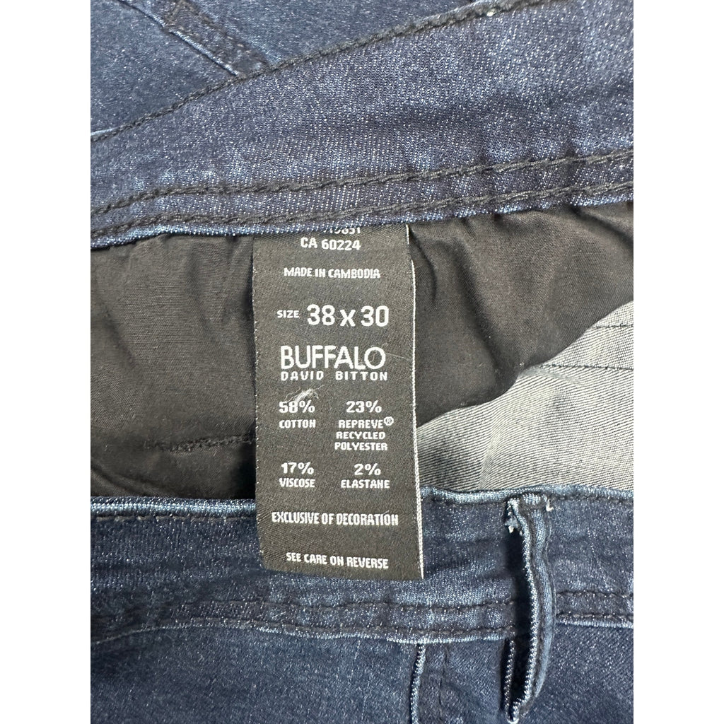 Buffalo David Bitton Adam Slim Stretch Jeans in Dark Wash — Size 38x30 // Preowned