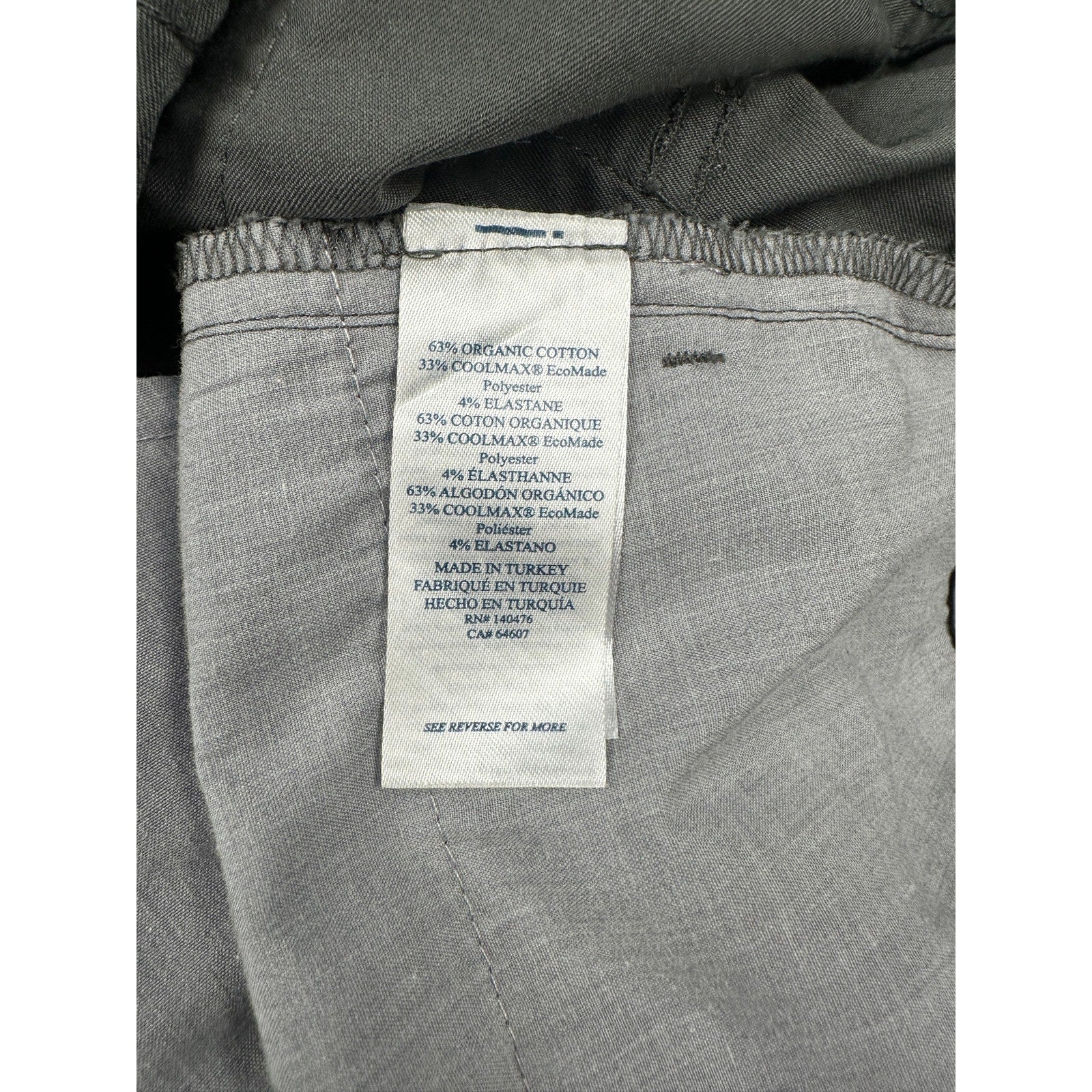 Faherty Reserve Collection Movement 5 Pocket Pants in Dark Gray — Size 28x32 // Preowned