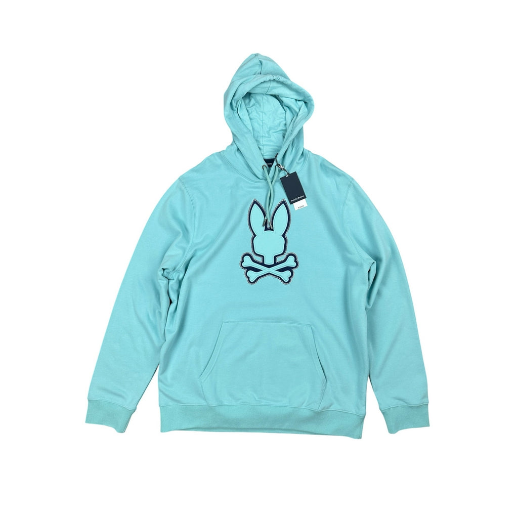 Psycho Bunny Gage Felt Patch Pullover Hoodie — Size 2XL
