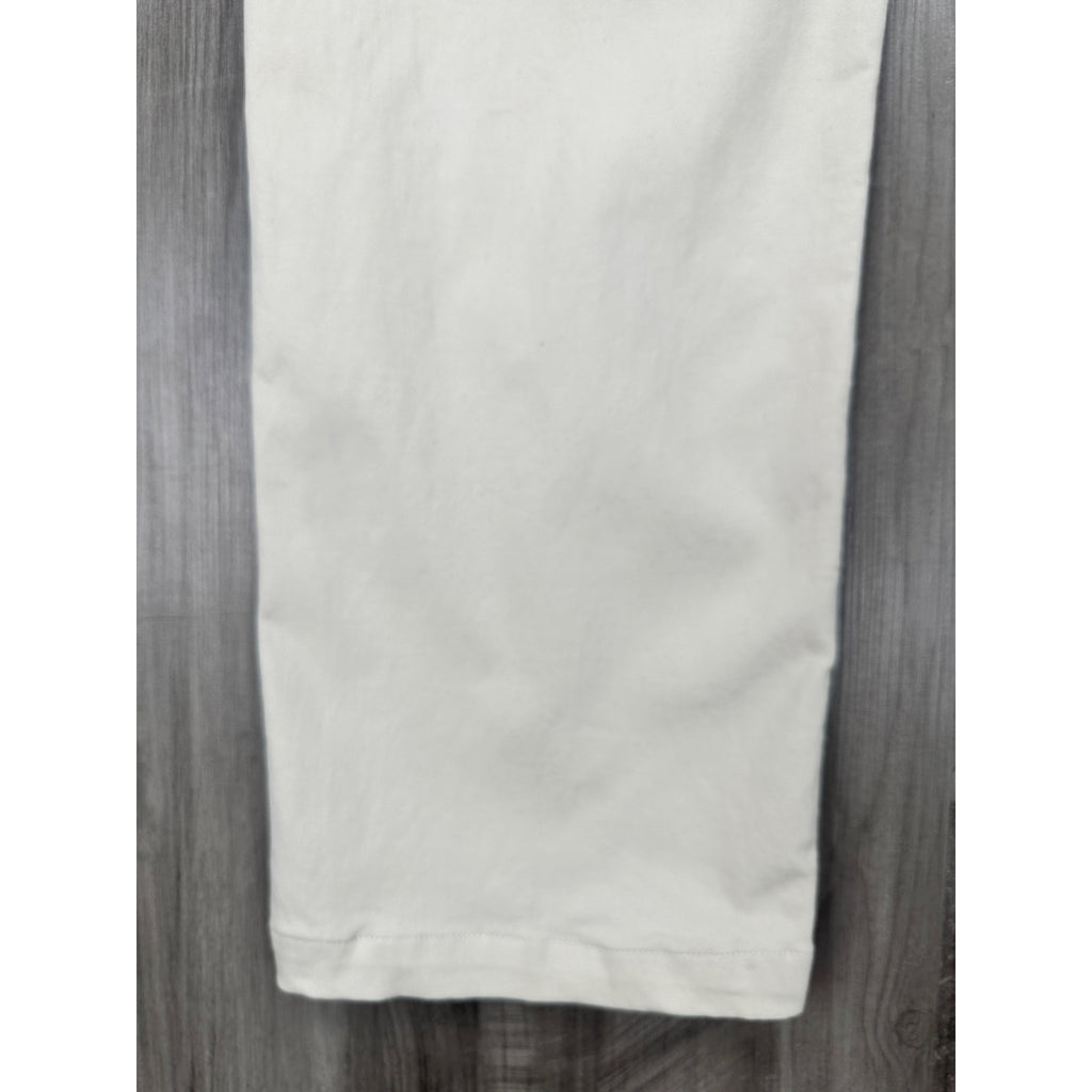Straight Down Clemson Performance Golf Chino Pants in Light Cream — Size 36 // Preowned
