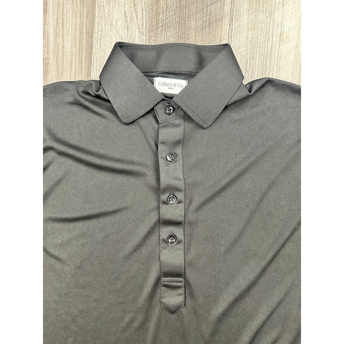 Collars & Co. Semi-Spread Dress Collar Long Sleeve Polo — Size Small // Preowned