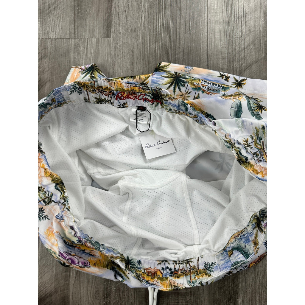Robert Graham Tropical Island Vacation Mode Trunks — Size 2XL