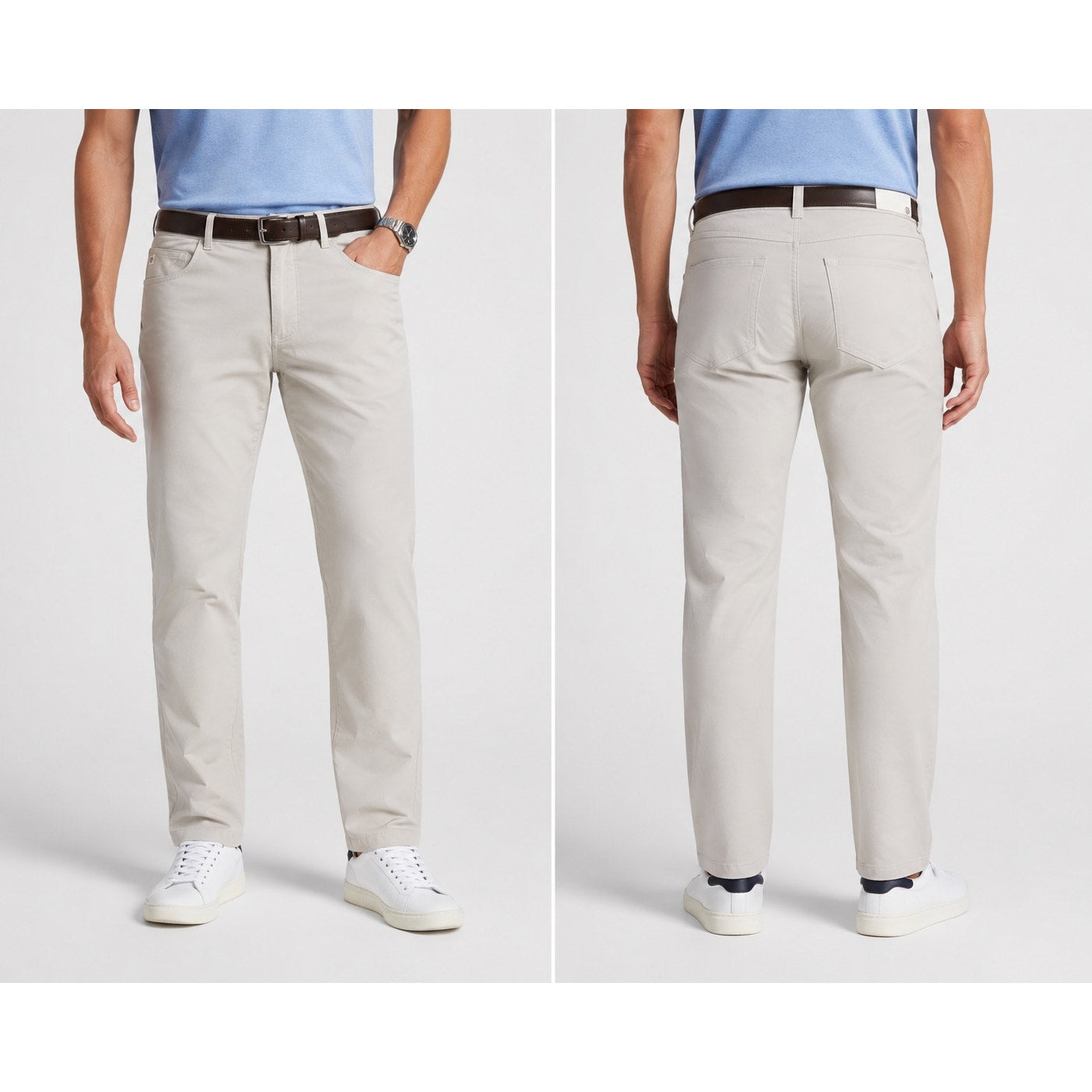 Peter Millar eb66 Performance 5 Pocket Pants in Khaki — Size 33x32 // Preowned