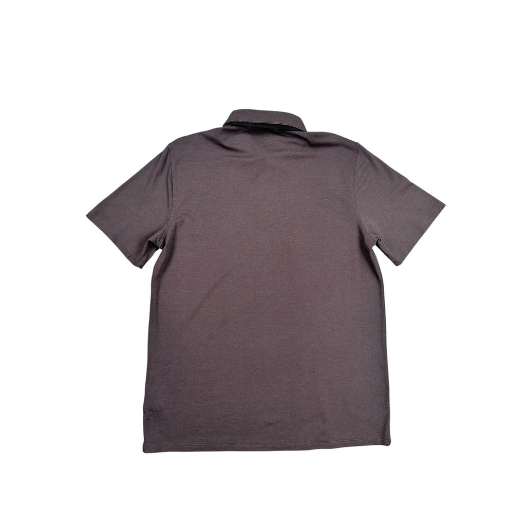 Sun Day Red Cypress Classic Crown Mesh Knit Polo in Brown — Size Medium
