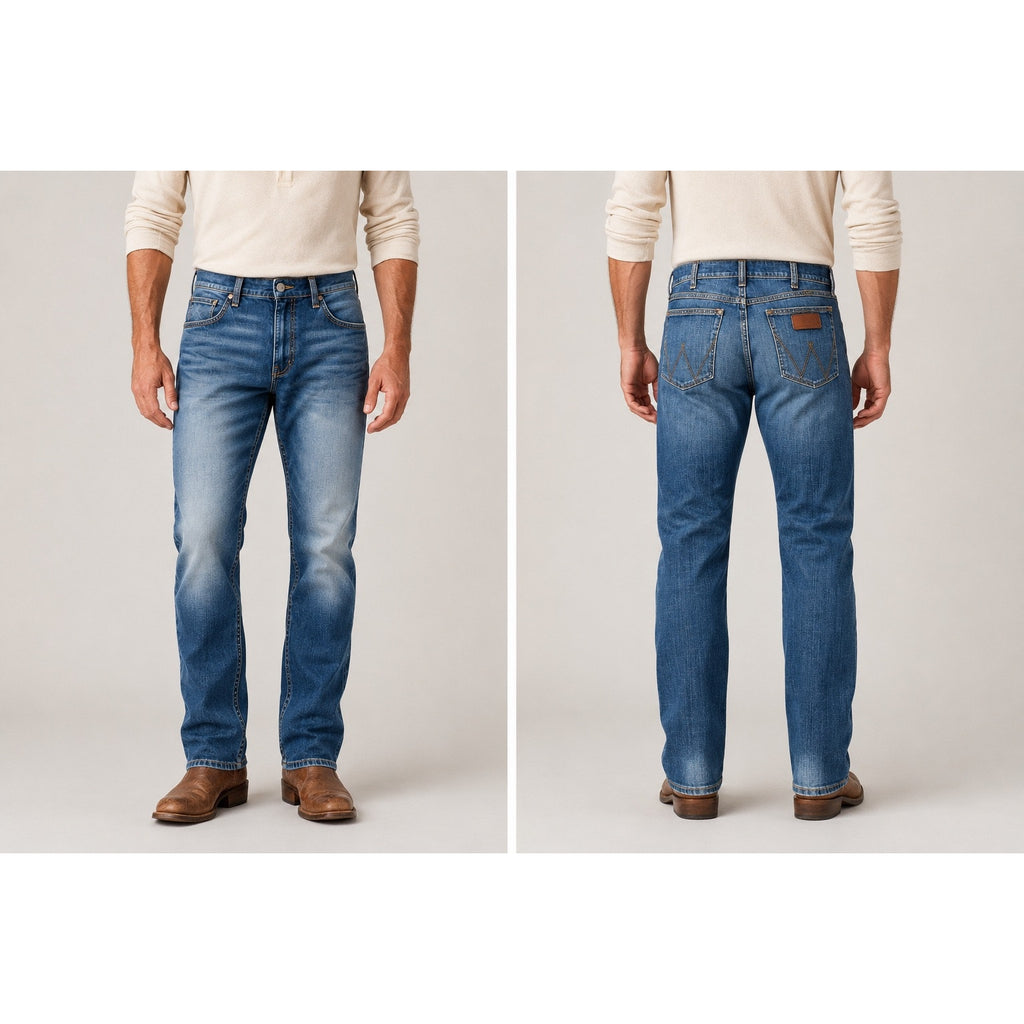 Wrangler Retro Slim Straight Cottonwood Jean in Blue — Size 36x34 // Preowned