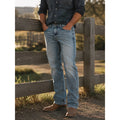 Ariat Abel M4 Relaxed Straight Leg Jean in Orleans Blue — Size 36x38 // Preowned