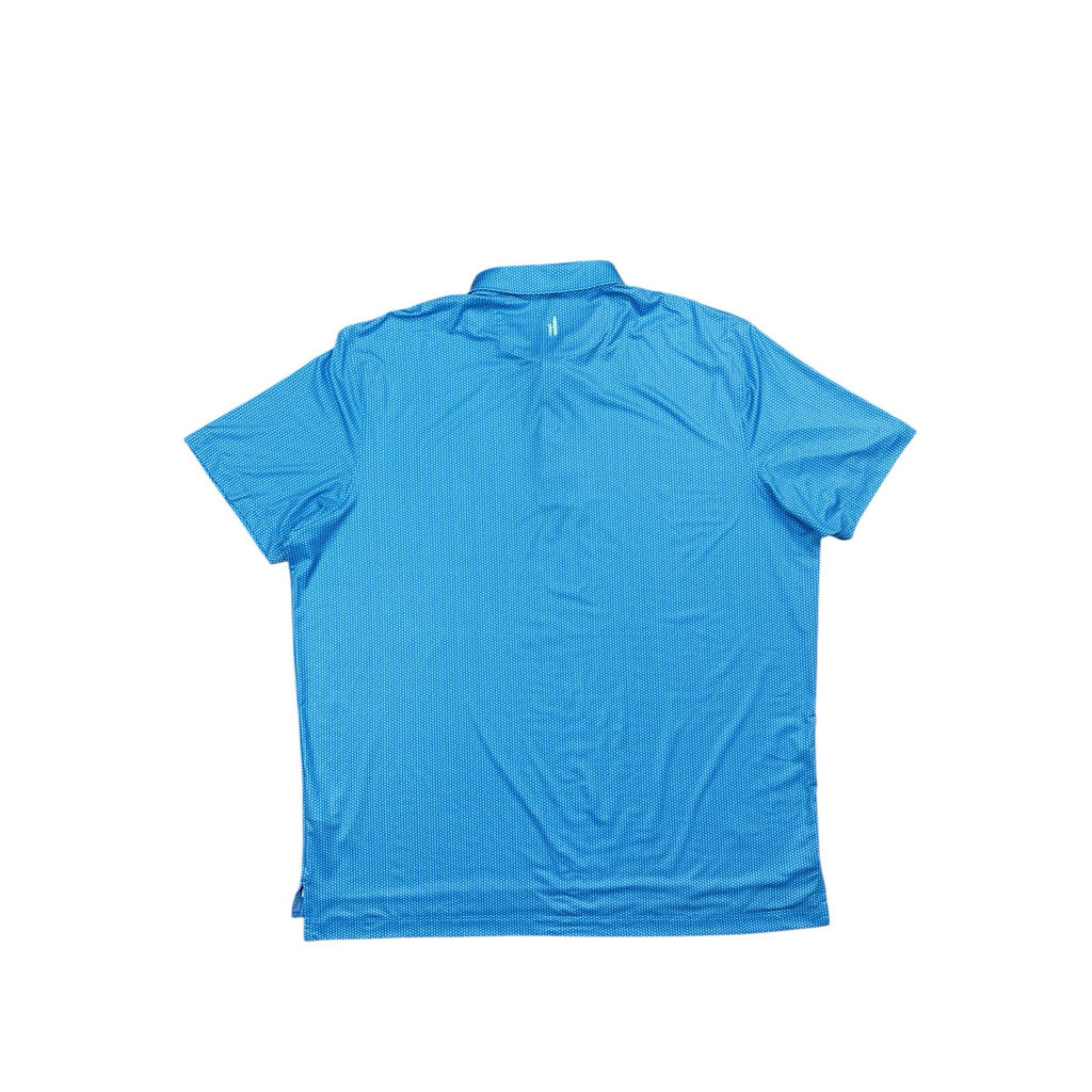 Johnnie-O Marlin Featherweight Performance Golf Polo in Palisades Blue, White — Size XL // Preowned