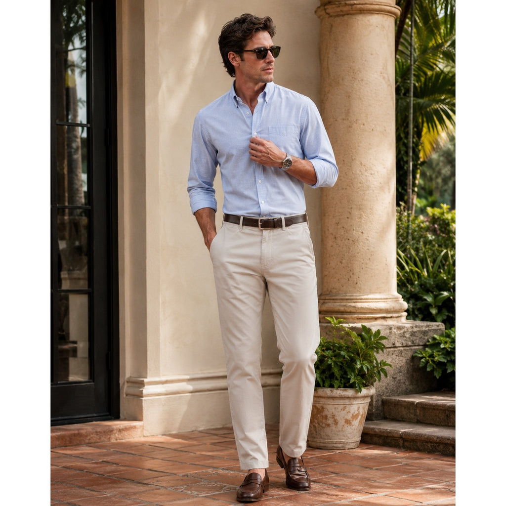 Peter Millar eb66 Performance 5 Pocket Pants in Khaki — Size 33x32 // Preowned