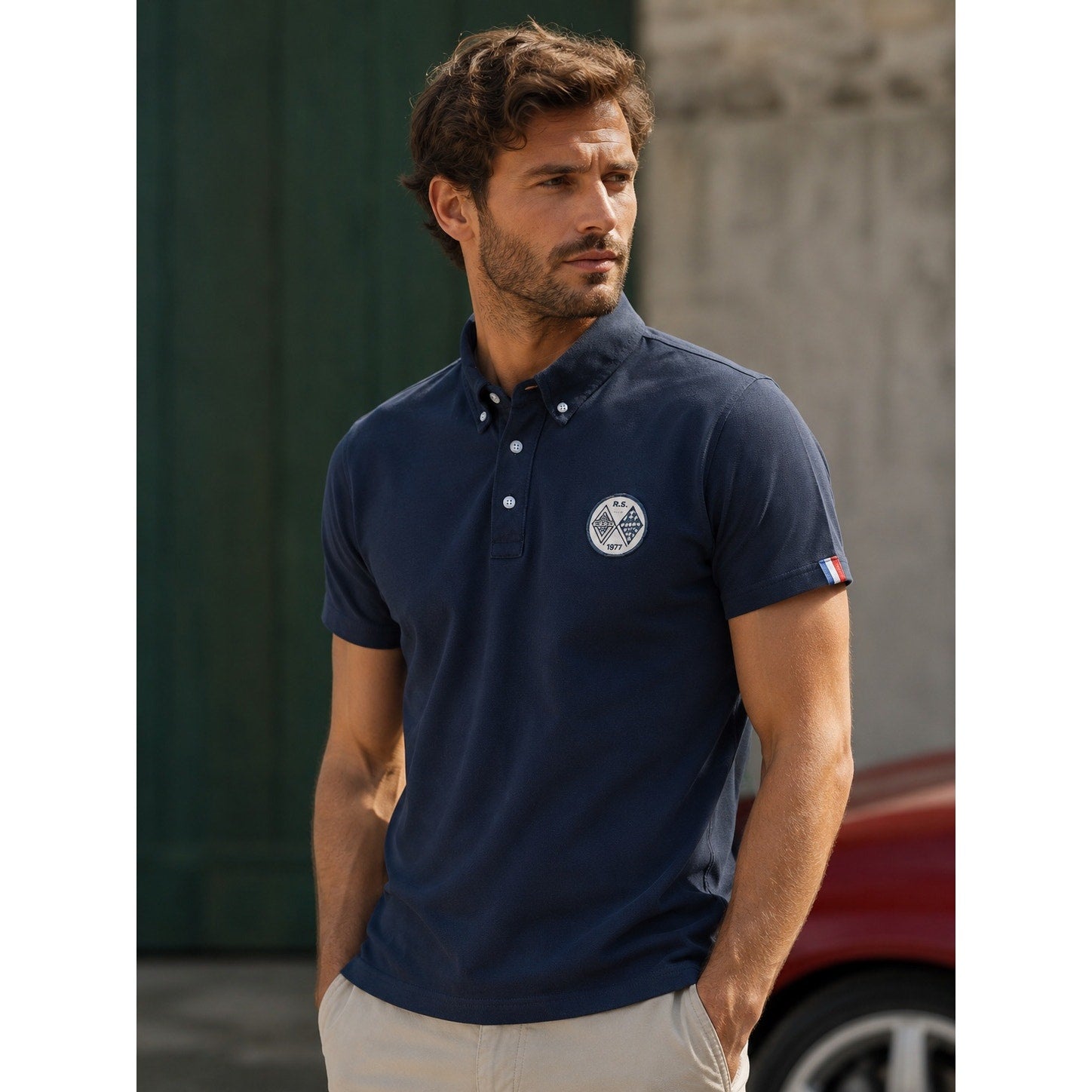 L'Atelier Renault Renault Sport 1977 Polo in Navy — Size Large // Preowned