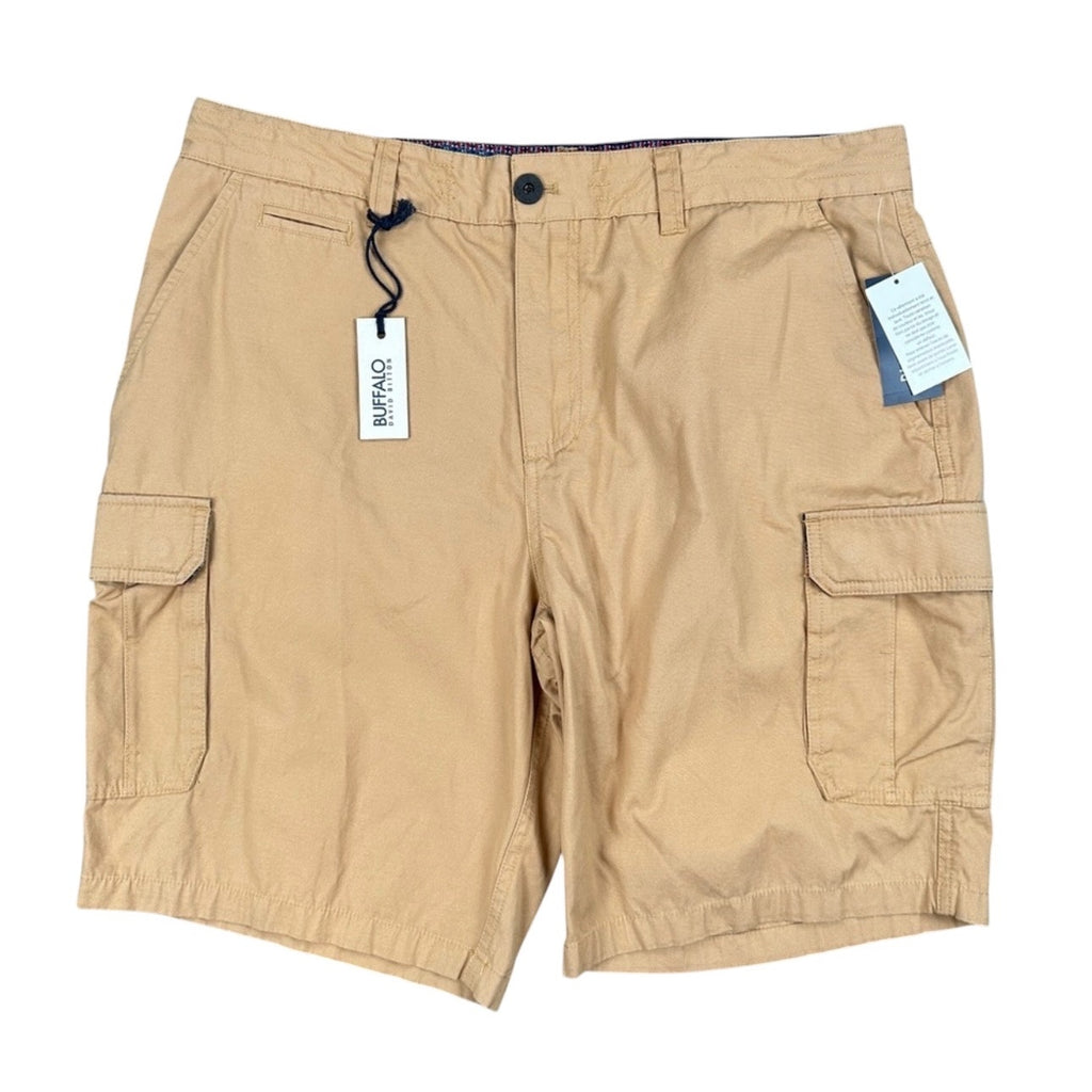 Buffalo David Bitton Hormoz Tan Bronzer Cargo Shorts - 36