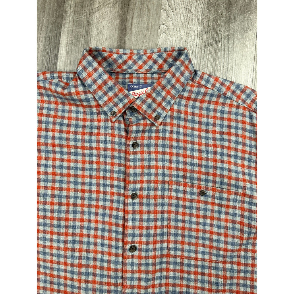 Johnnie-O Dickens Check Long Sleeve Flannel Sport Shirt — Size XL // Preowned