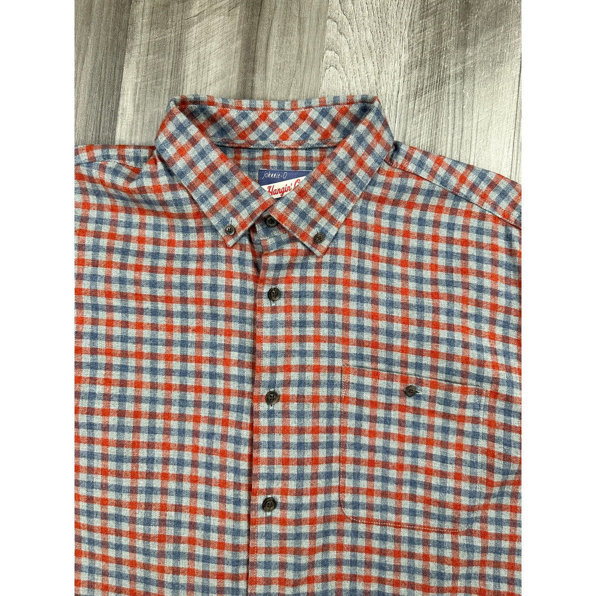 Johnnie-O Dickens Check Long Sleeve Flannel Sport Shirt — Size XL // Preowned