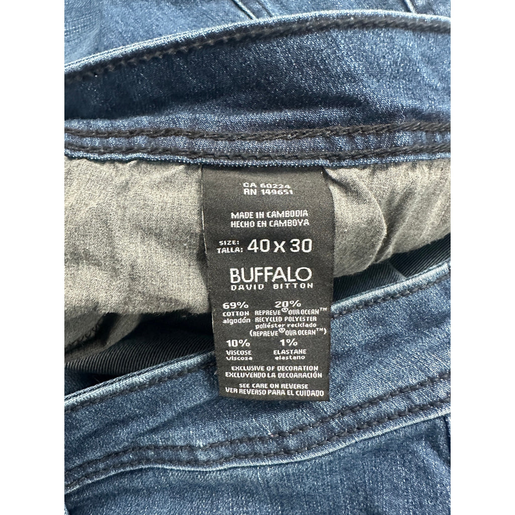 Buffalo David Bitton Jackson Slim Straight Jean in Medium Wash — 40x30