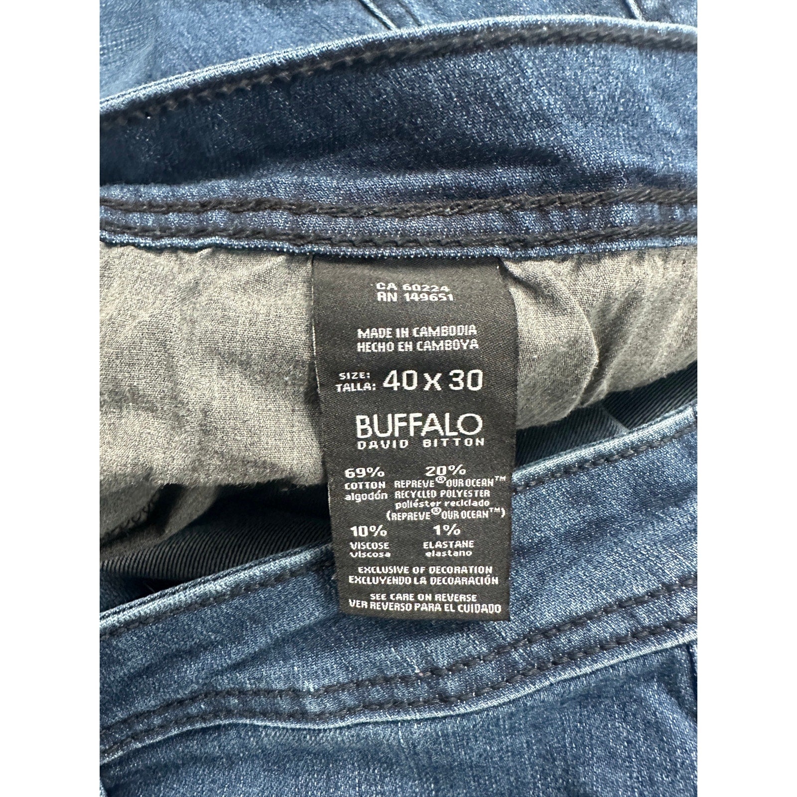Buffalo David Bitton Jackson Slim Straight Jean in Medium Wash — 40x30