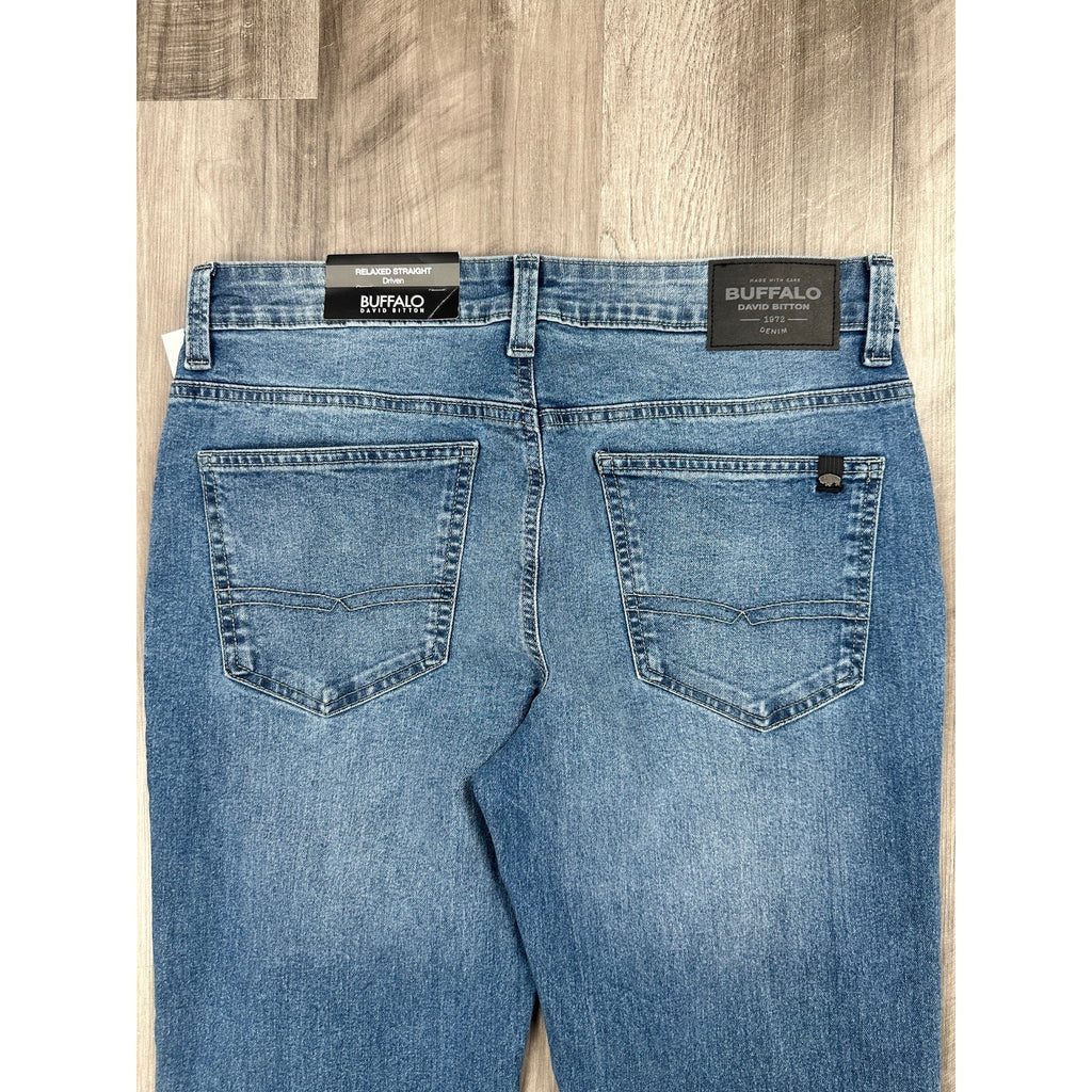 Buffalo David Bitton Driven Relaxed Straight Jeans — Size 32x32