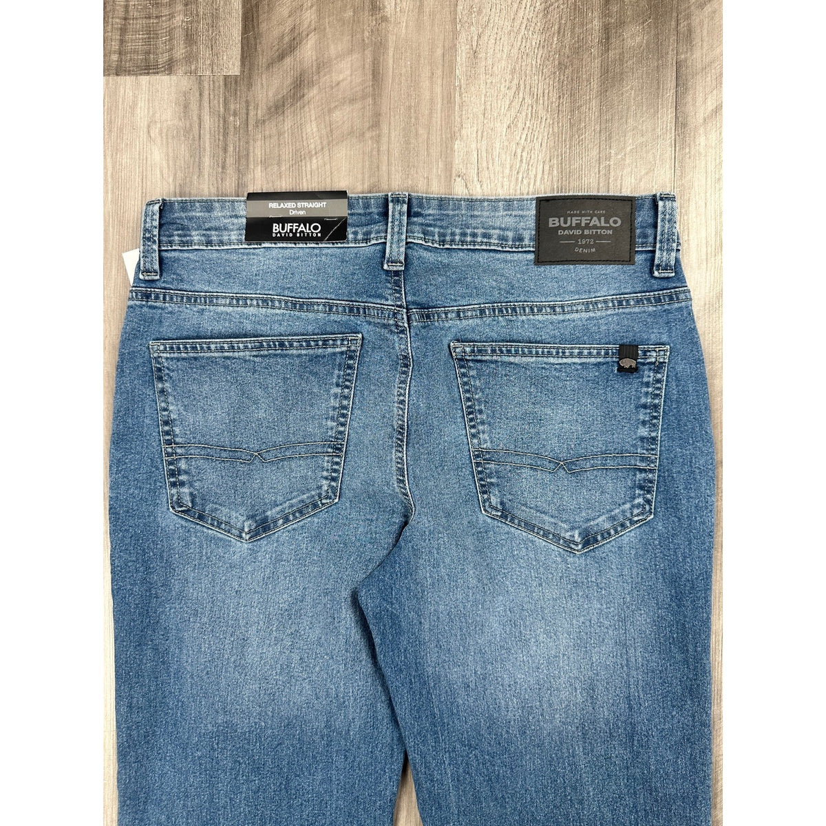 Buffalo David Bitton Driven Relaxed Straight Jeans — Size 32x32