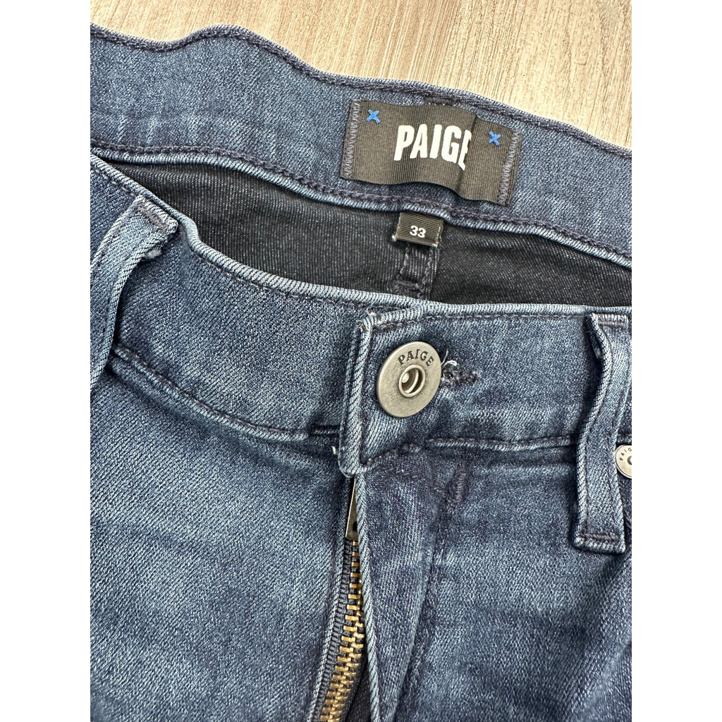 Paige Federal Slim Straight Jeans in Doncaster Blue — Size 33 // Preowned