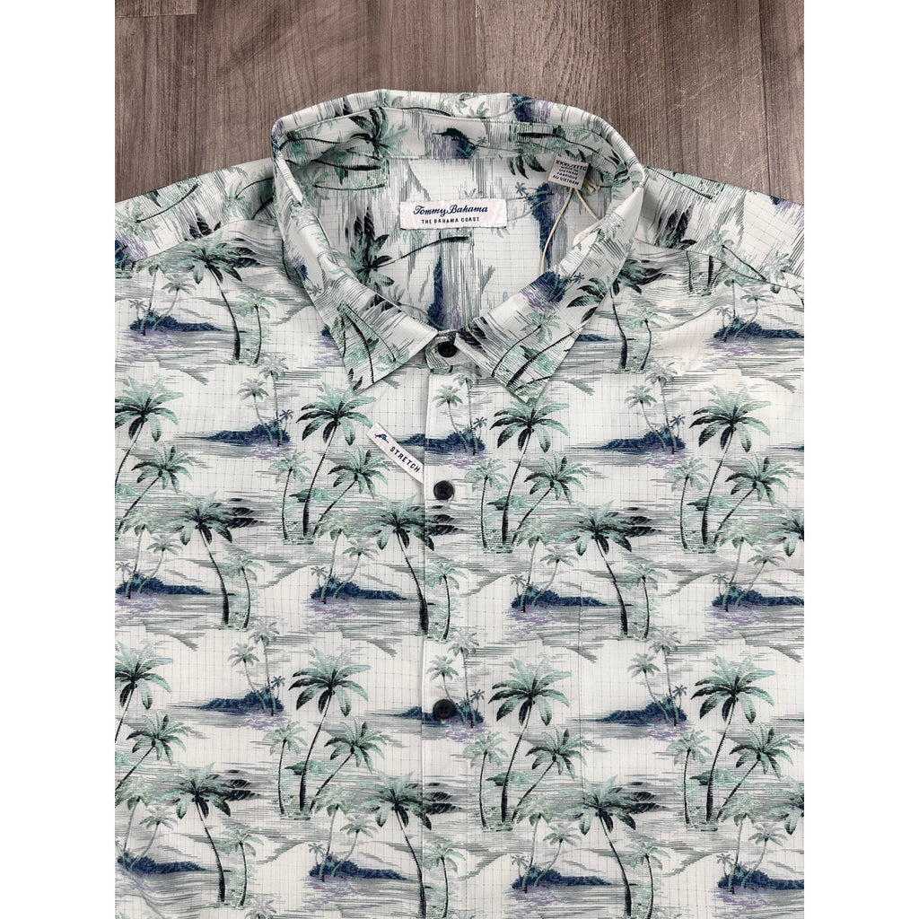 Tommy Bahama Bahama Coast Oceanic Oasis Long Sleeve Shirt in Lapland Green — Size 3XL