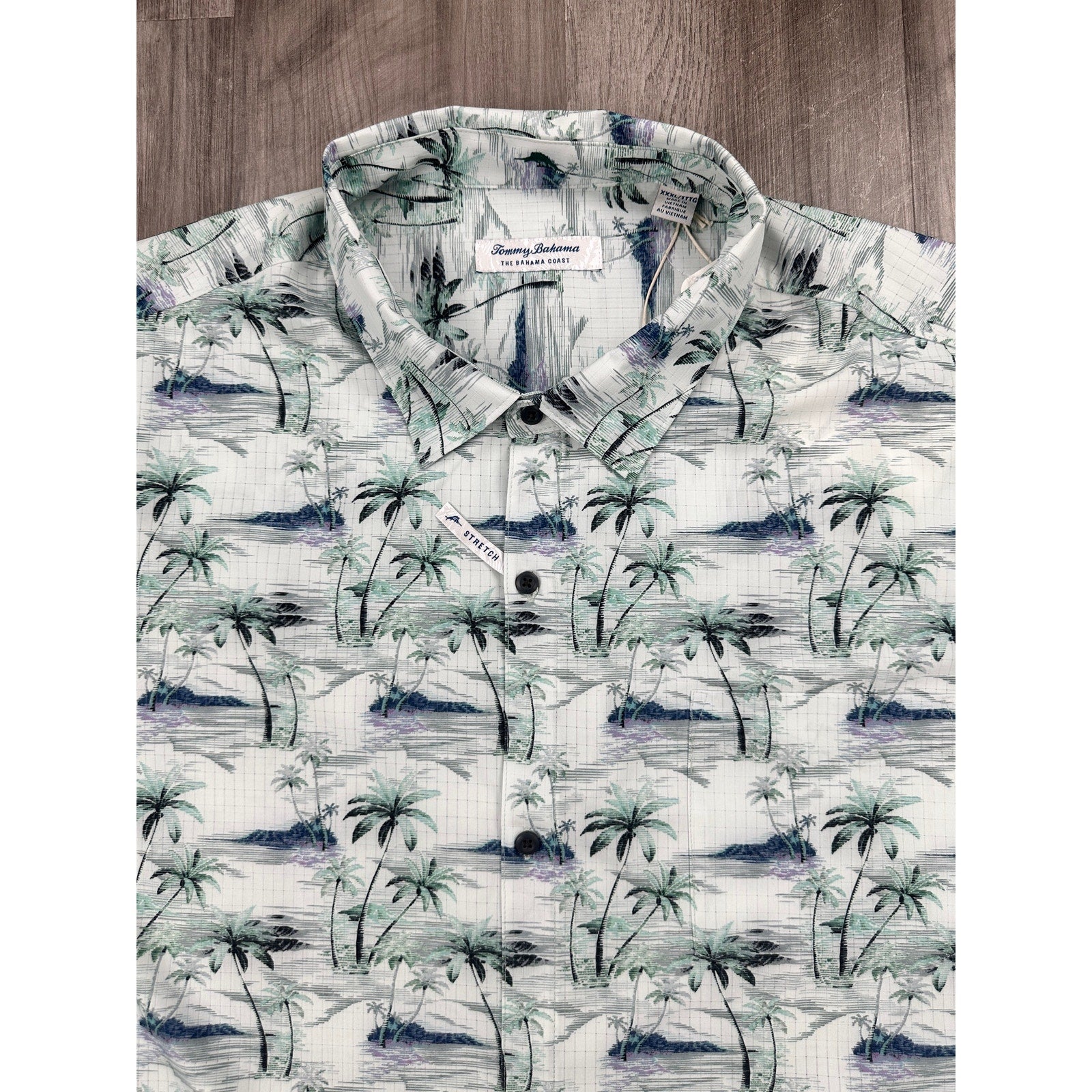 Tommy Bahama Bahama Coast Oceanic Oasis Long Sleeve Shirt in Lapland Green — Size 3XL