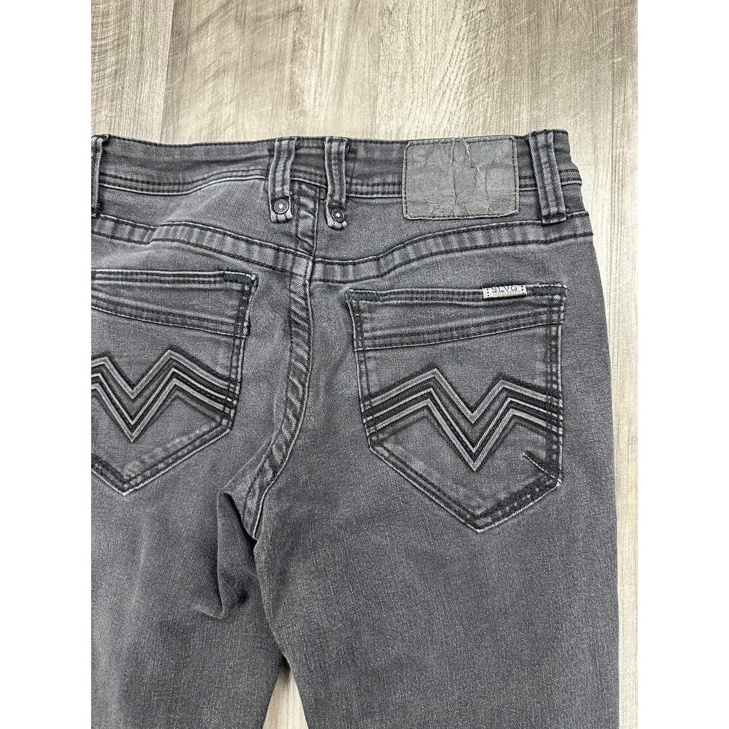 Salvage Supply Company Regular Fit Mayhem Straight Jeans in Black — Size 30x32 // Preowned